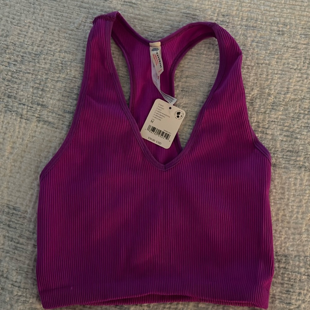 free people movement magenta sports br/crop top